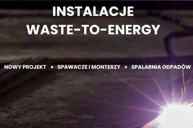 Prace spawalnicze przy instalacji waste-to-energy