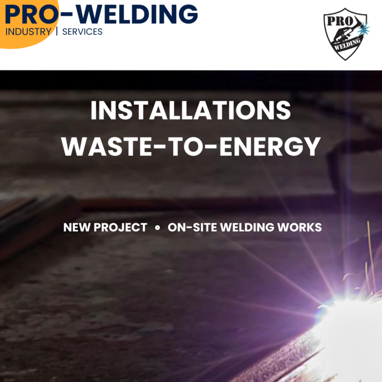 industrial welding in waste-to-energy installation